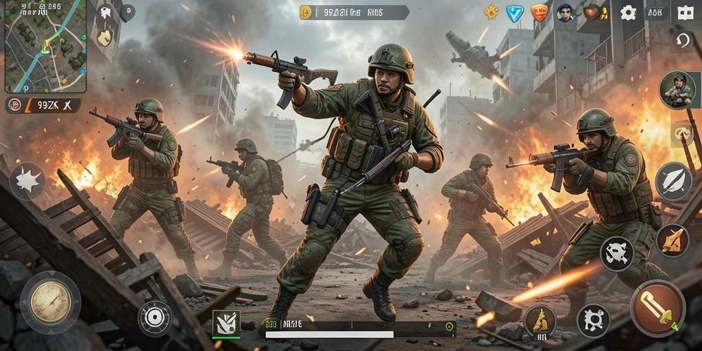 Tampilan seru gameplay aksi di 99ZK.