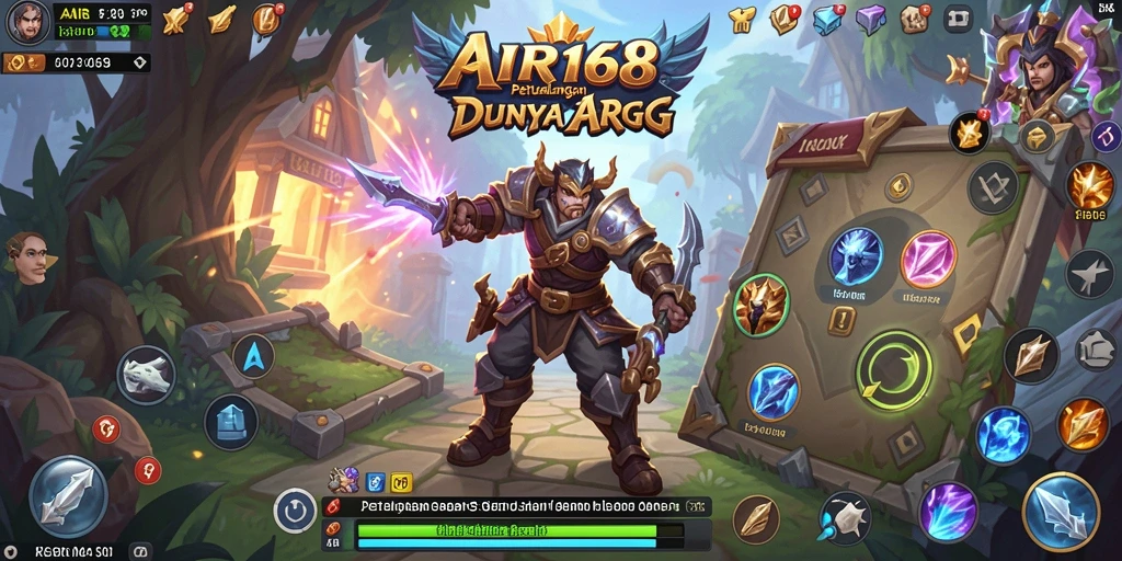Tampilan aksi mendebarkan dalam gameplay ARPG AIR168.