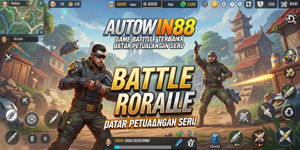 Gameplay seru di AUTOWIN88 dengan pertempuran intens di battlefield.