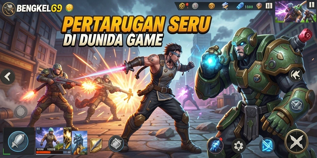 Gameplay BENGKEL69 yang intens dan mendebarkan.