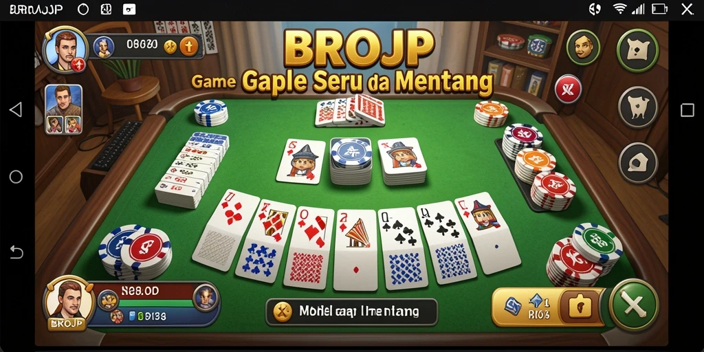 Tampilan gameplay Gaple yang seru dan interaktif.