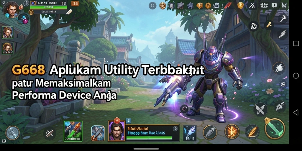Tampilan utama G668 dengan fitur pengoptimalan yang intuitif.