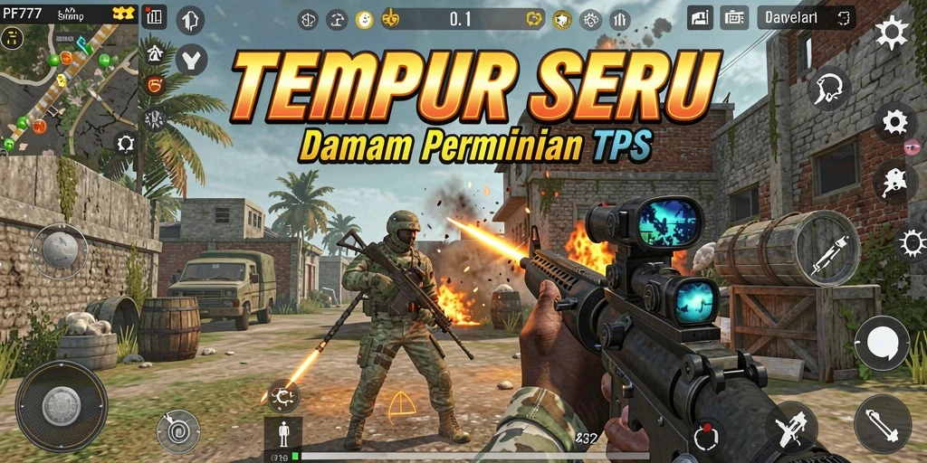 Tampilan gameplay seru di PF777 dengan aksi tempur yang memukau.