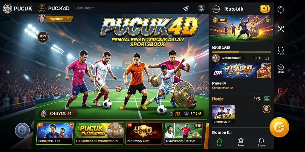 Screenshot utama PUCUK4D menunjukkan tampilan taruhan olahraga yang interaktif.